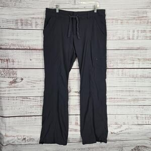 Koppen Mens Black Cargo Pants Sz M Stretch Hiking Utility Outdoor Pockets Casual